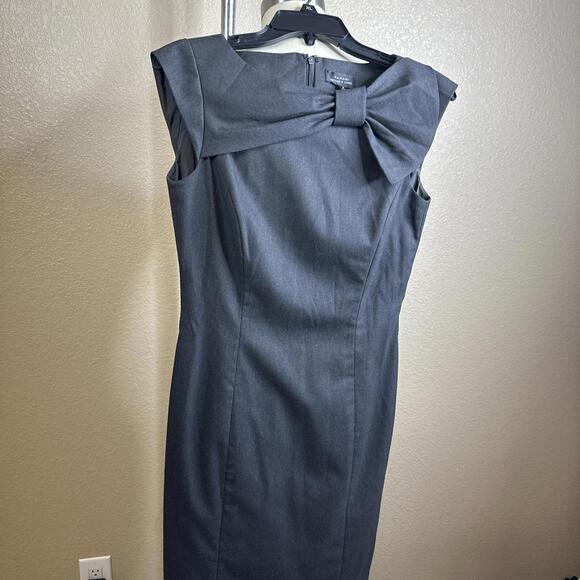 Tahari viscose Women’s Size 4 Gray Office Dress - Picture 1 of 7